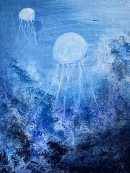 60x80 Mischtechnik mit Pigmenten